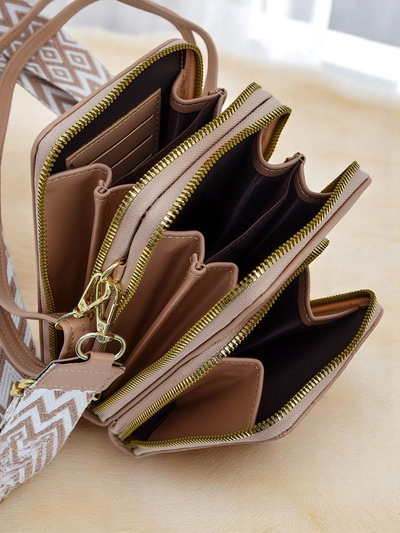 Royalfashion Multifunktionale Handtasche-Geldbörse mit Riemen Suite Mood