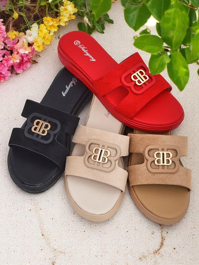 Royalfashion Damen Pantoletten mit flacher Sohle ChicStep