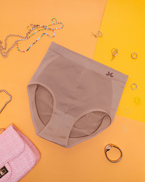 Жіночі світло-коричневі шейпінгові труси - Нижня білизна