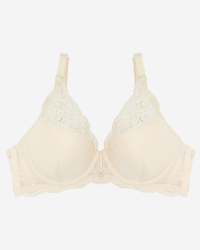 Beige Spitzen-BH für Damen - Unterwäsche