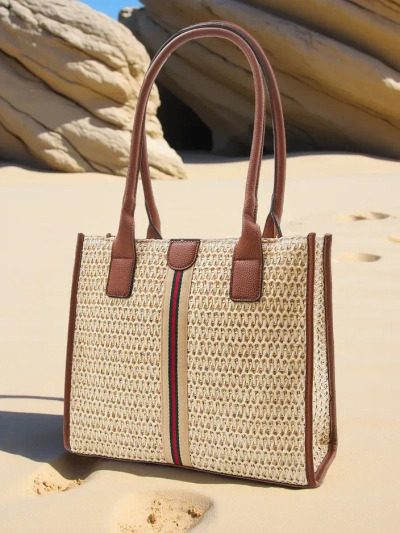 Royalfashion Große Strohtasche für Damen im Sommer