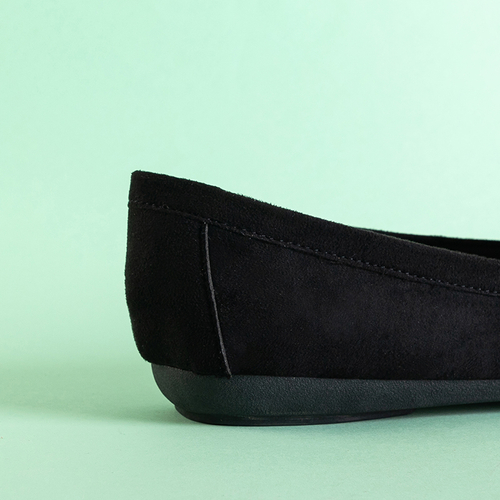 Чорні жіночі лофери Leoncja