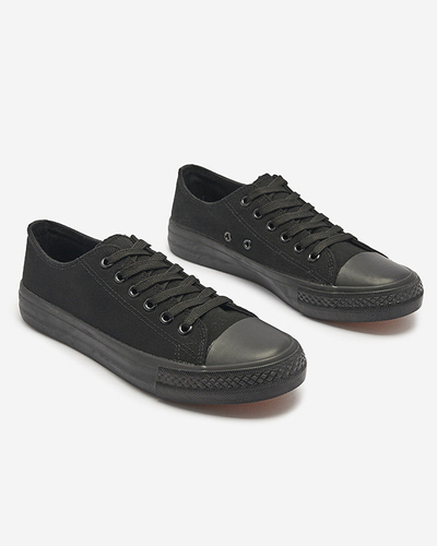 Schwarze klassische Damen-Schnürsneaker Ogisa - Schuhe
