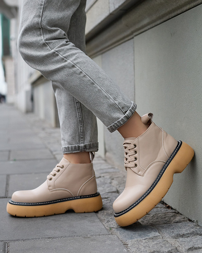 Damenstiefel in Beige Tarraf- Footwear