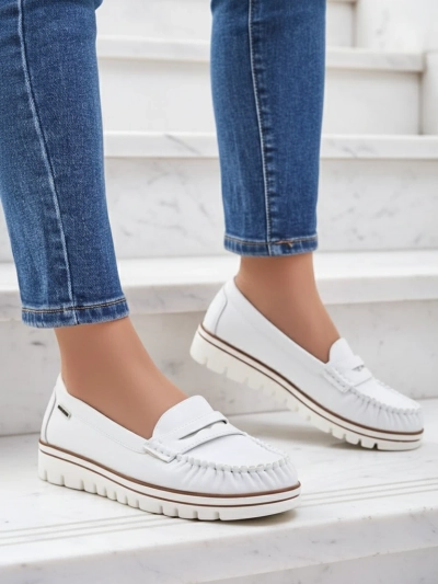 Білі Мокасини Eleganza З Весняної Колекції