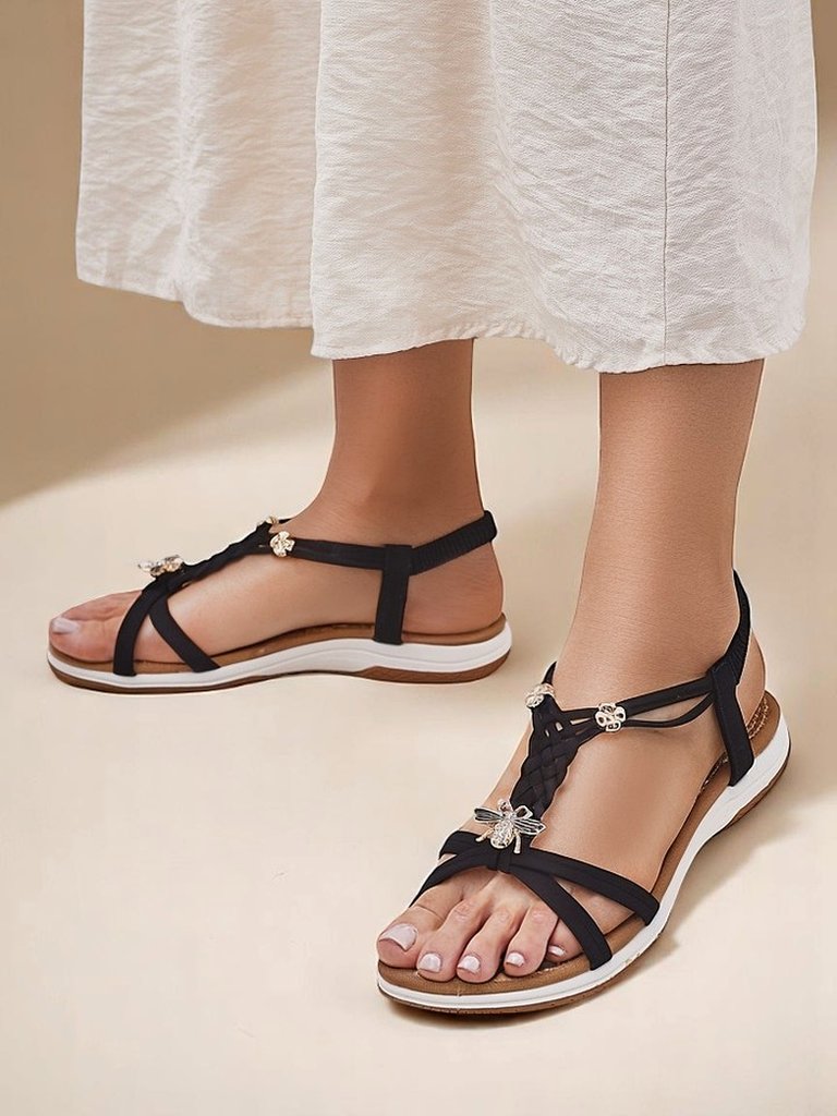 Royalfashion verzierte Damensandalen Fiacco
