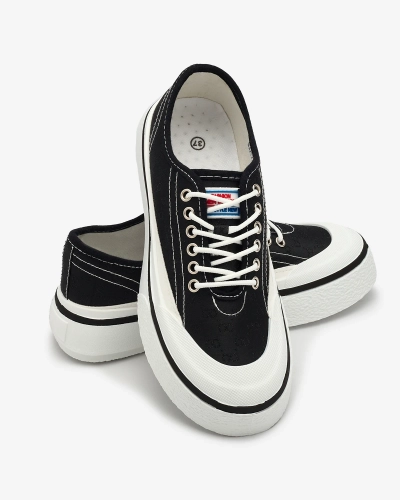 OUTLET Royalfashion Schwarz Damen Ferriva Plateau-Sneakers