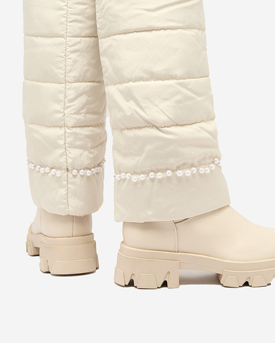 Royalfashion Жіночі черевики Ameroe кремового кольору