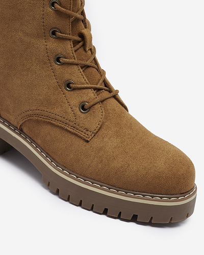 Коричневі жіночі черевики-трапери Priviea - Взуття