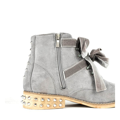 Graue Millerro-Taschen mit Nieten - Schuhe 1