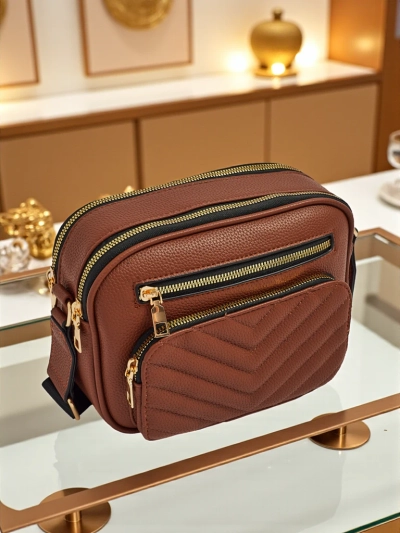 Kleine Damenhandtasche aus Öko-Leder Lunar Elegance