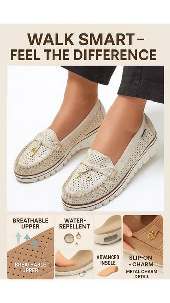 Royalfashion Damen perforierte Mokassins Elissas