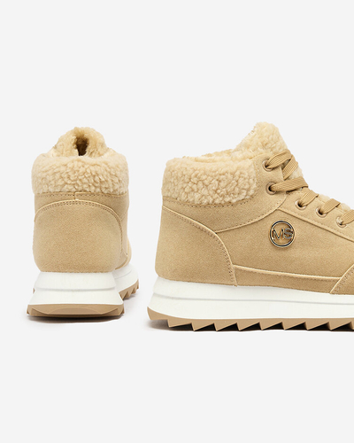 Royalfashion Damen isolierte Sportschuhe in hellbraun Cerrto