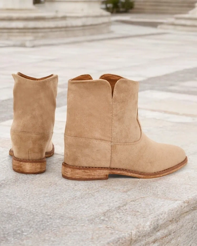 Royalfashion Boots im Cowboy-Stil auf einer überdachten Keilsohle Blueston