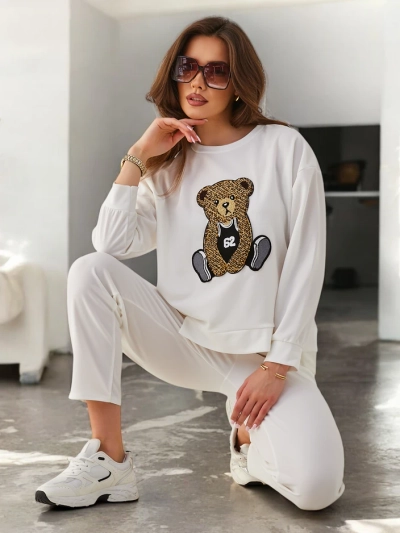 Royalfashion Damen Woven Set mit Bären