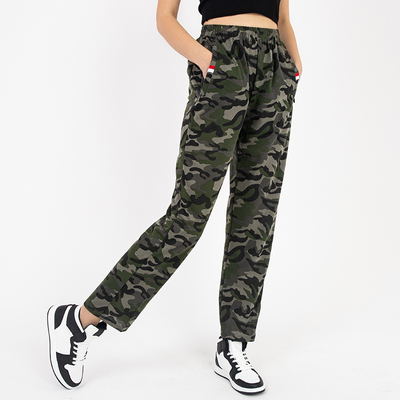 Damen-Jogginghose mit Camouflage-Muster - Kleidung