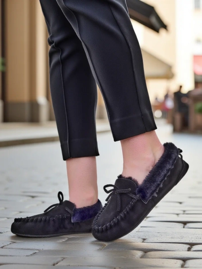 Royalfashion Damenmokkasins mit Futter Ahtikes