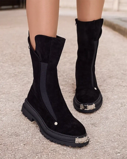 Royalfashion Жіночі чоботи з екозамші Homni