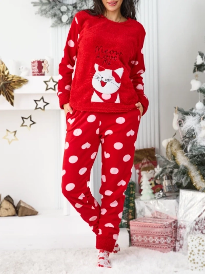 Royalfashion Damenpyjamas mit einem Kätzchen
