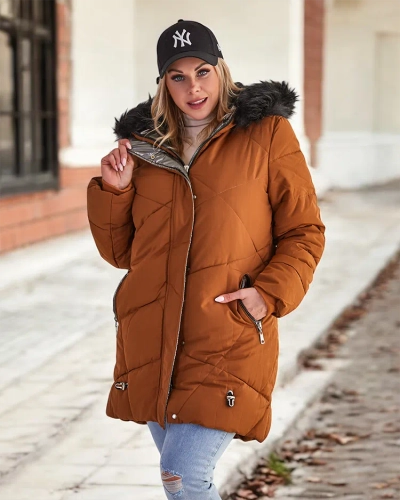 Royalfashion Brown Damen Winterjacke