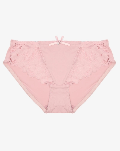 Rosa Damen-Slip mit Spitze - Unterwäsche