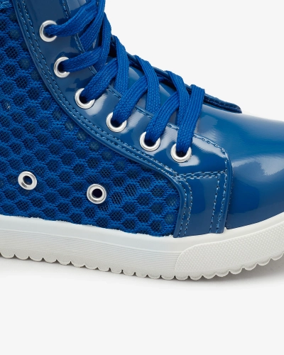Blaue High-Top-Sneakers für Mädchen Borris- Footwear