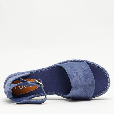 Blaue Damen Plateausandalen Sitra - Footwear