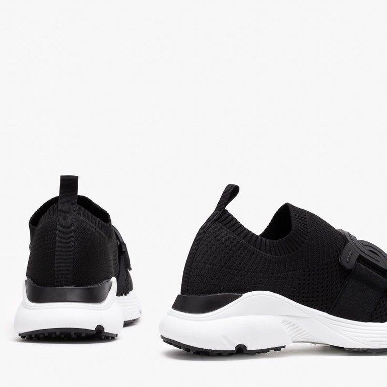 Schwarze Sportschuhe zum Hineinschlüpfen für Damen Neristo - Schuhe