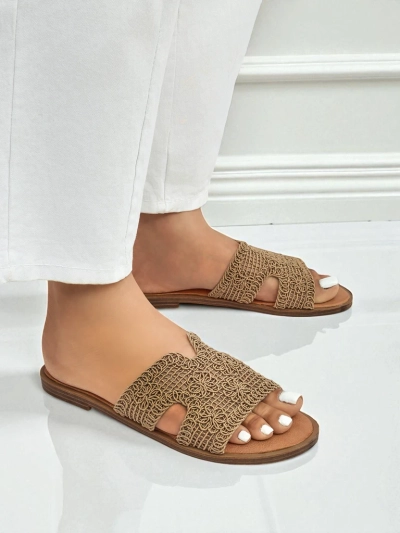 Rpyalfashion Damen-Sandalen mit dekorativem Riemen Braida