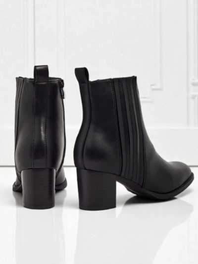 Damen Stiefeletten aus Öko-Leder mit Blockabsatz Nerelle