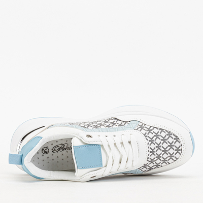 Blau-weiße Damen-Sportschuhe Turnschuhe Weniso - Schuhe