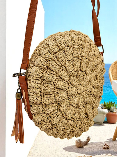 Royalfashion Kleiner Strohdamenhandtasche Solea Mini