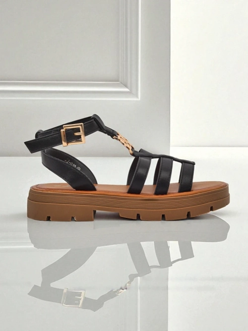 Royalfashion Жіночі сандалі-гладіатори Golden Livia