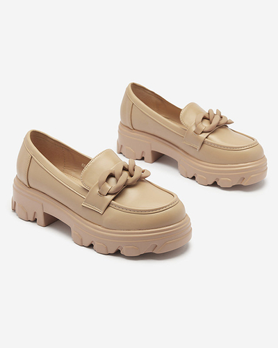 Damen Mokassins in Hellbraun Aromg- Footwear