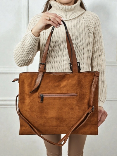 Damen Shopper Handtasche Daverna aus Öko-Wildleder