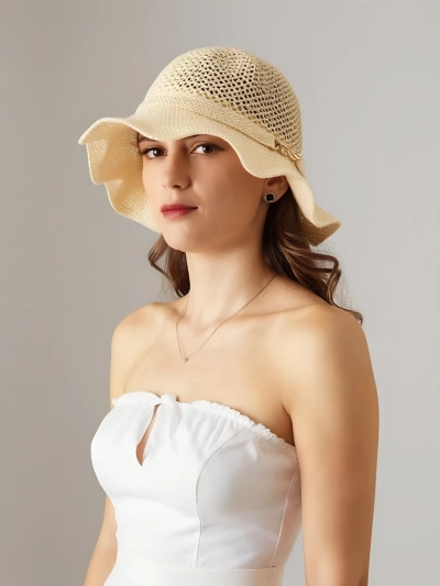 Royalfashion Damenhut mit welliger Krempe Wave Breeze
