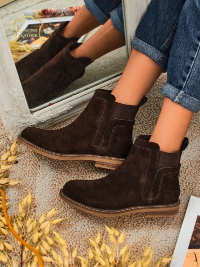 Altesse Stiefeletten in Dunkelbraunem Wildleder