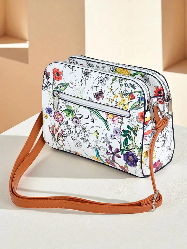 Royalfashion Kleine Damenhandtasche aus Ökoleder Florentia