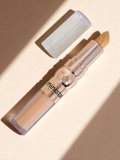 Stick-Highlighter und flüssiger Concealer für das Gesicht 2-in-1 Golden Biscut