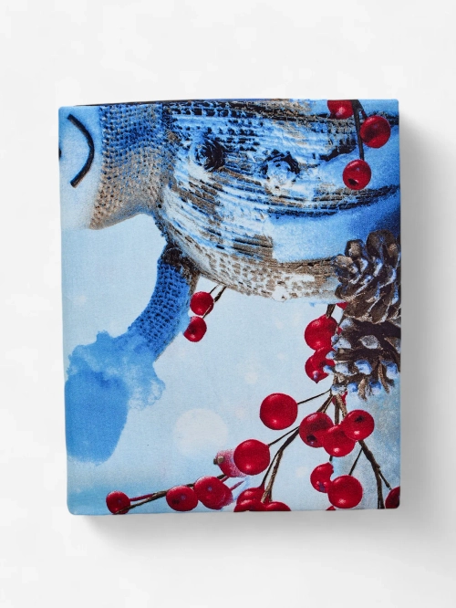 Рожева постіль на Різдво Royalfashion, набір постільної білизни 160x200, 3 частини