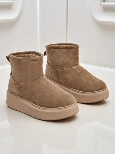 Kurze Damen-Schneestiefel mit abnehmbarem Schaft Elizze