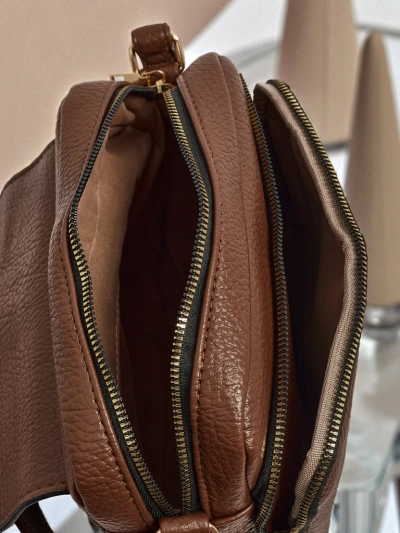 Royalfashion Vielseitige quadratische Tasche aus Öko-Leder