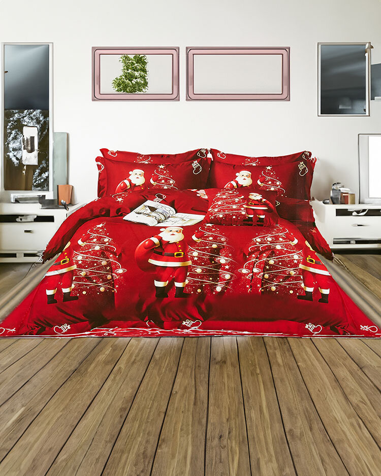 Royalfashion Gemusterte Bettwäsche 200x220 3-teiliges Set