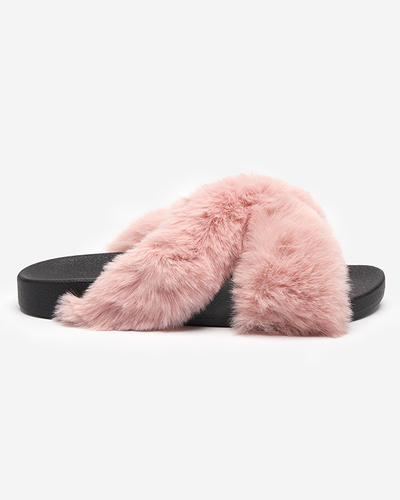 Hausschuhe mit rosa Fell Mashte - Footwear