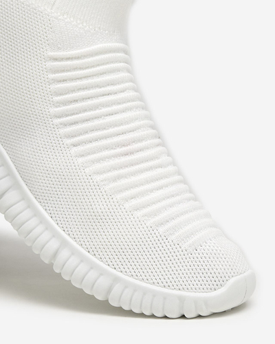 Weiße Damen-Sneaker zum Hineinschlüpfen von Deloni - Schuhe