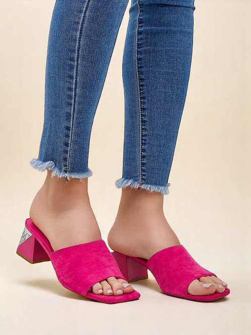 Жіночі шльопанці Royalfashion з декоративними підборами Vollatie