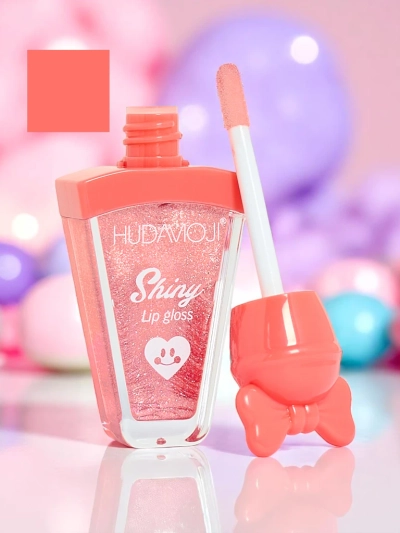 Glitzer-Lipgloss Farbe Pfirsich