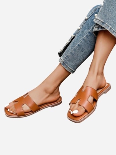 Royalfashion Damen flache Sandalen Eval