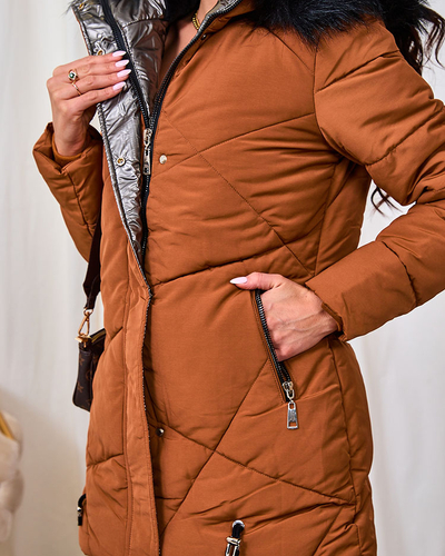 Royalfashion Brown Damen Winterjacke