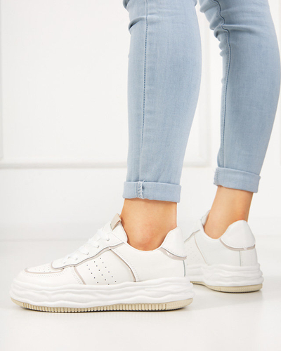 OUTLET Beige Damen-Sportschuhe mit Dekavi-Einsätzen - Schuhe